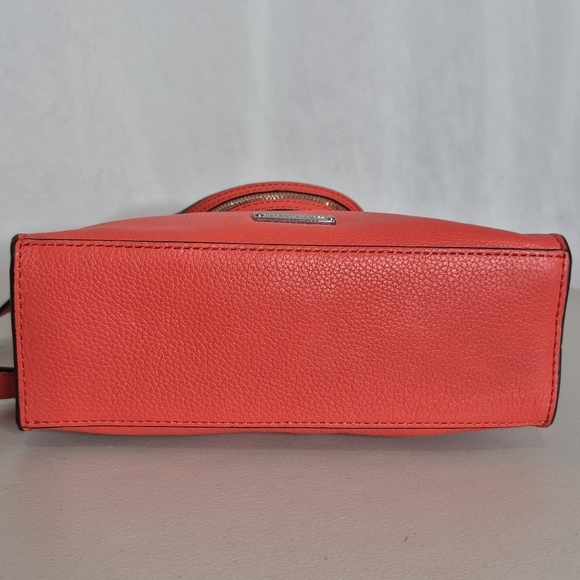 Rebecca Minkoff Leather Mini Blair Tote Crossbody Handbag in Poppy  *No Fringe - Picture 9 of 16